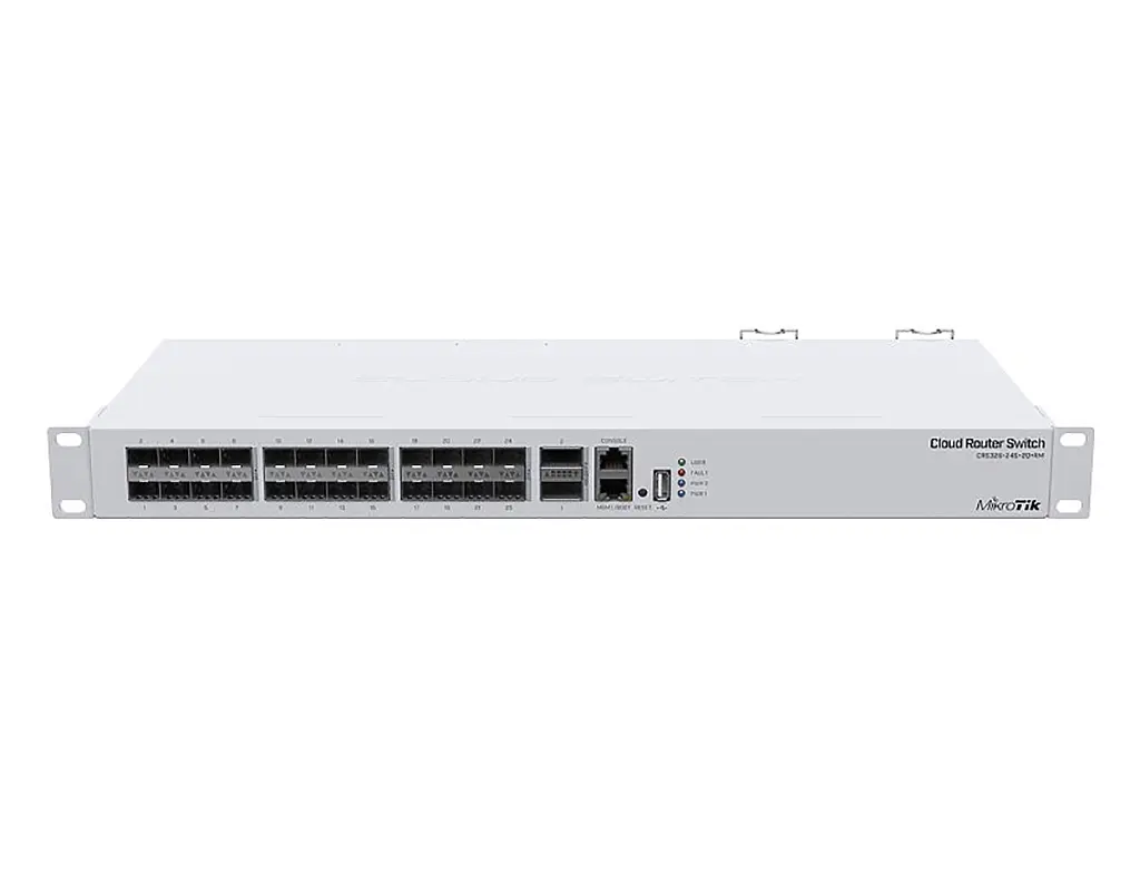 Комутатор Mikrotik CRS326-24S+2Q+RM, 24xSFP+, 2xQSFP+, USB, 1хRJ45 - фото 2