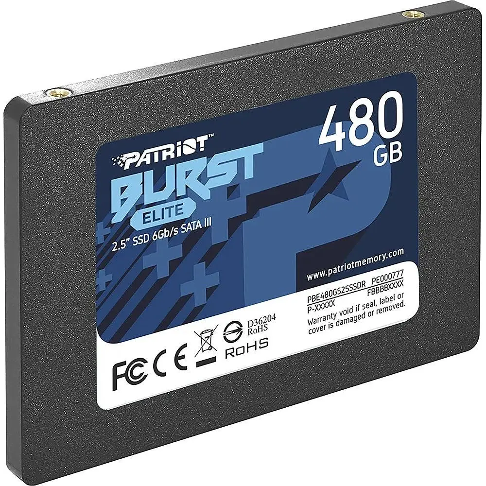 Накопичувач SSD Patriot Burst Elite 2.5" SATAIII 3D TLC 480GB (PBE480GS25SSDR) - фото 2