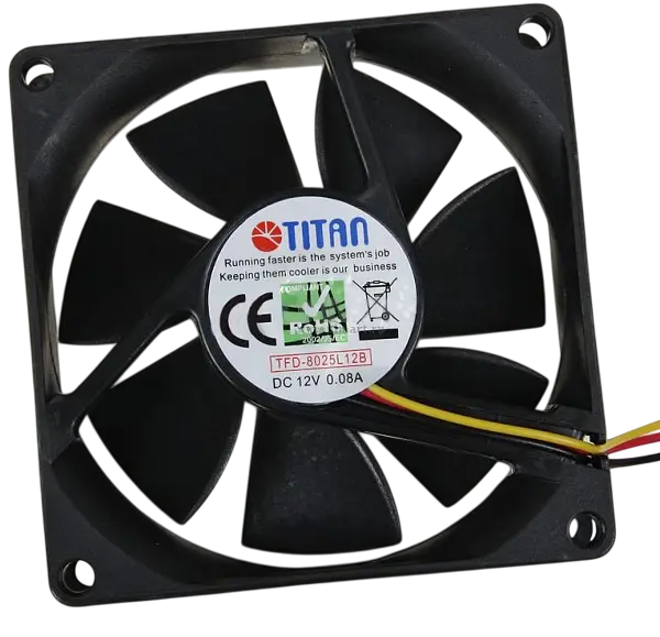 Вентилятор Titan TFD-8025M12Z Black (TFD-8025 M 12 Z) - фото 2