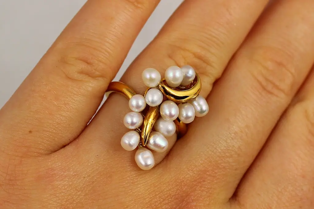 Кільце Xuping Jewelry Гроно велике р 18 золотисте - фото 4