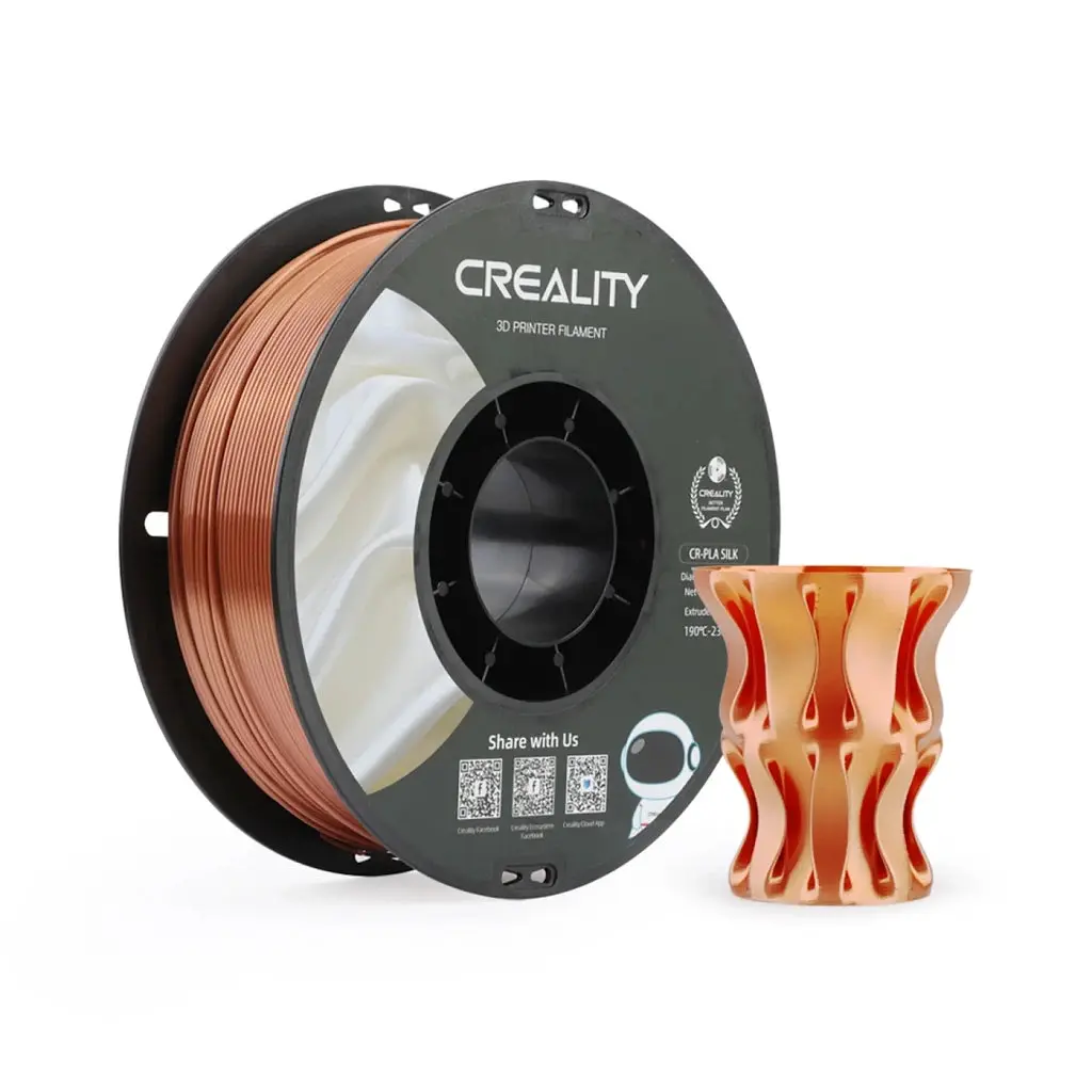 Пластик для 3D-принтера Creality PLA silky shine 1 кг, 1.75 мм, червоний copper (3301120002) - фото 2