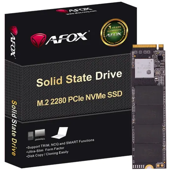 SSD 256Gb AFox ME300 M.2 2280 PCIe NVMe Gen 3x4 3D TLC NAND, Retail - фото 3