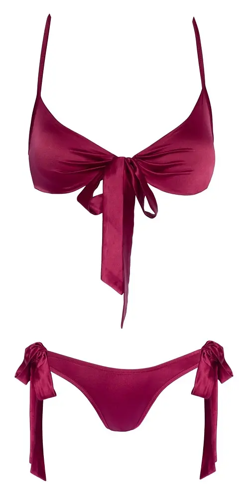 Комплект Cottelli Lingerie Bra and Briefs L/XL червоний - фото 5