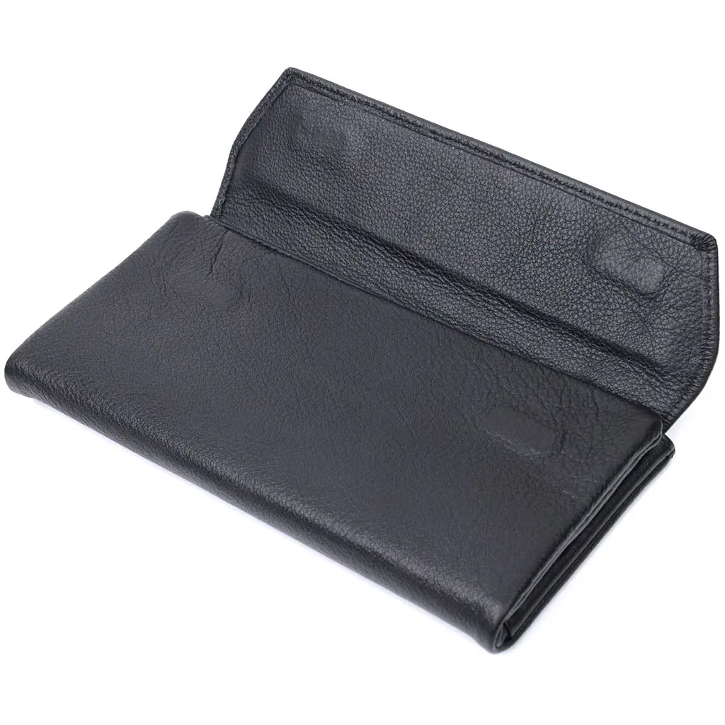 Жіноче портмоне з блоком для карт з натуральної шкіри ST Leather 22698 чорне - фото 7