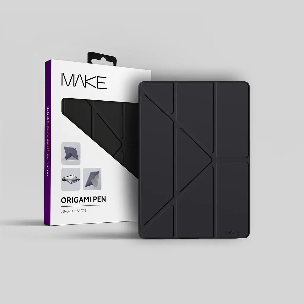 Чохол-книжка MAKE Lenovo Idea Tab Origami Pen Black - фото 2