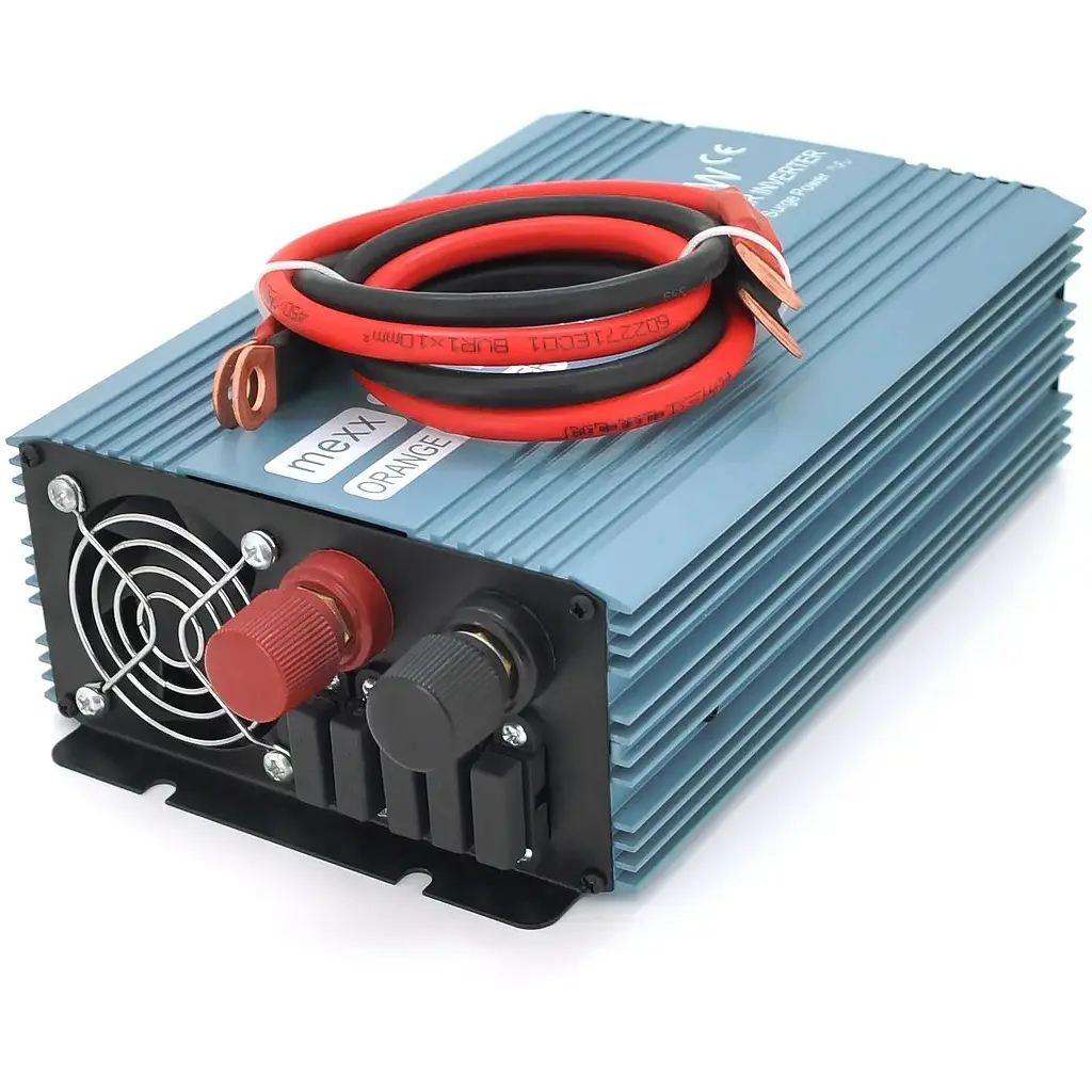 Инвертор напряжения Mexxsun MXS-1000, 24V/220V, 1000W с модифицированной синусоидой, 1 Shuko, клеммные провода, Q4 - фото 2