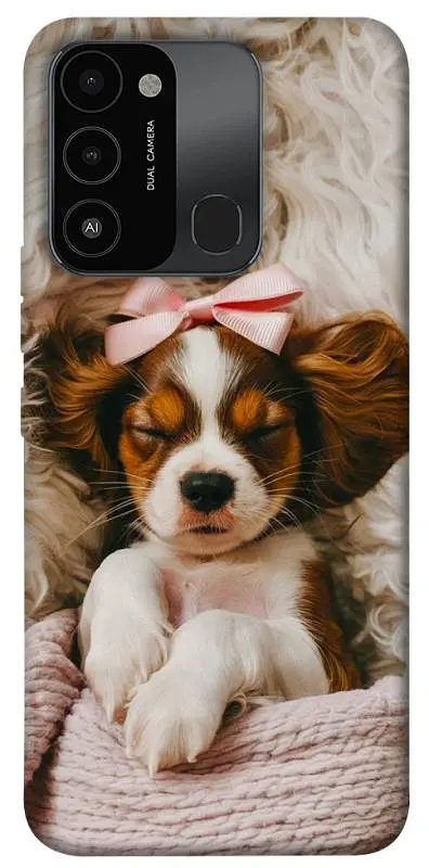 TPU чохол Demsky Sleepy spaniel для TECNO Spark 8C