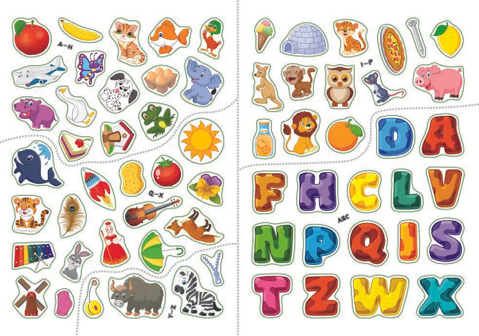 Книга Перші розвивальні наліпки. English ABC. 65 наліпок 3644 (9789669873644) shop (9789669873644) - фото 2