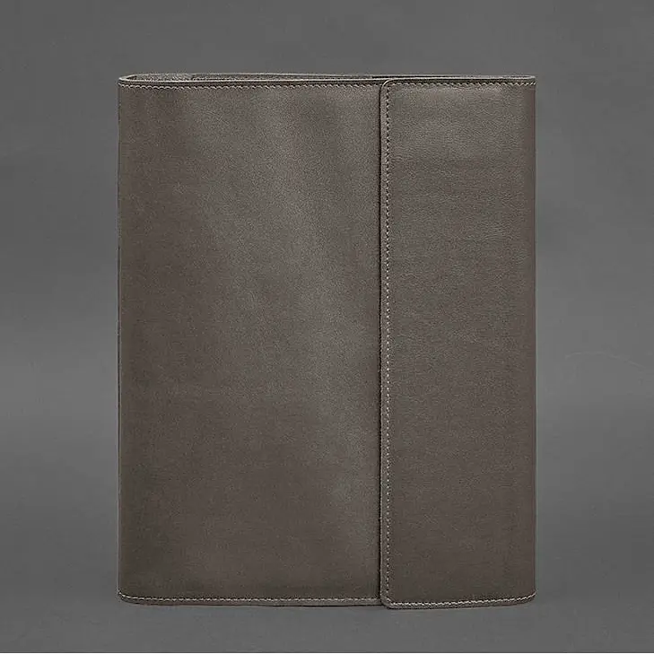 Кожаная папка для документов "Семейная" А4 Темно-бежевая - фото 6