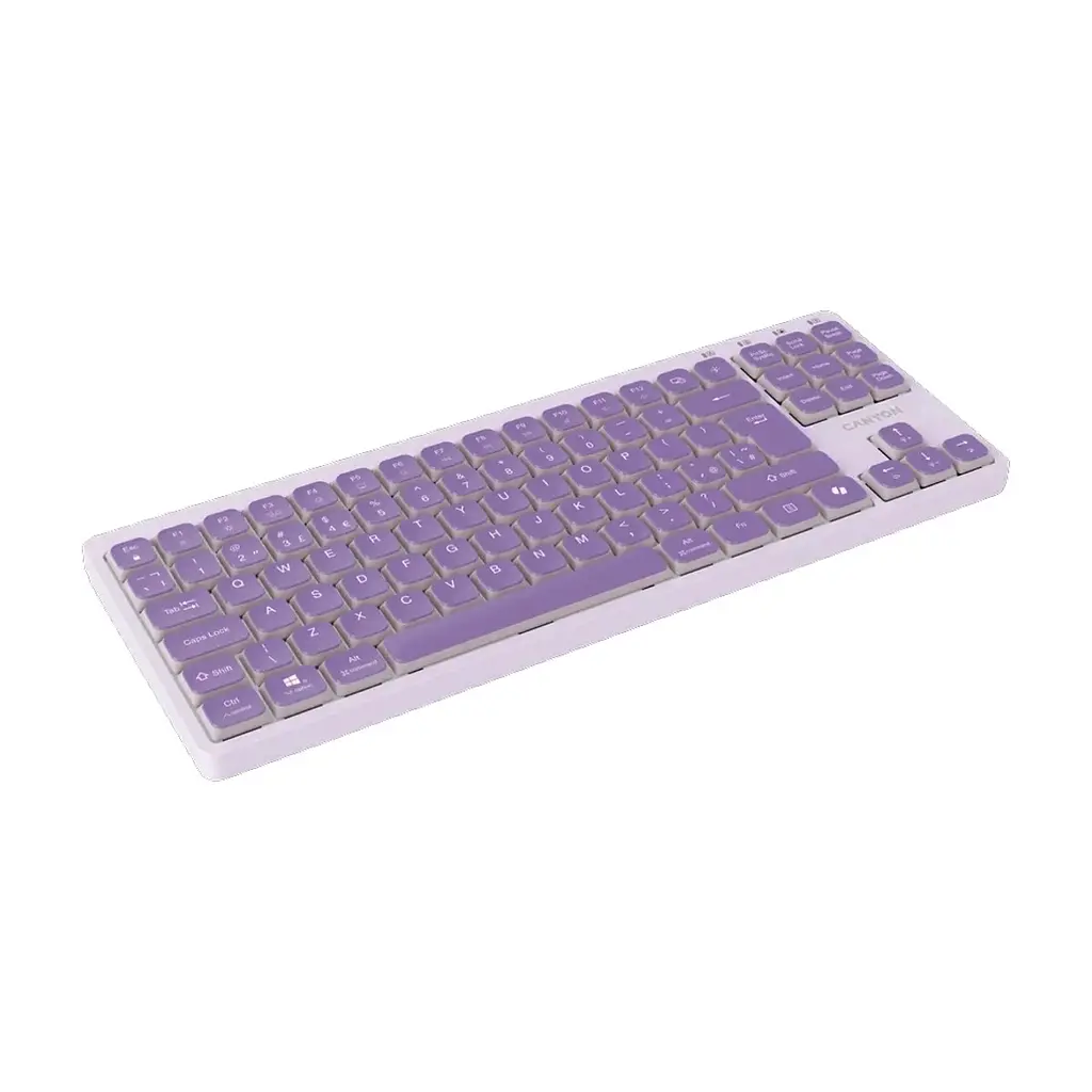 Клавіатура Canyon OnType 10 TKL Mechanical Silent Low-profile USB UA Violet (CNS-HKB10V) - фото 4