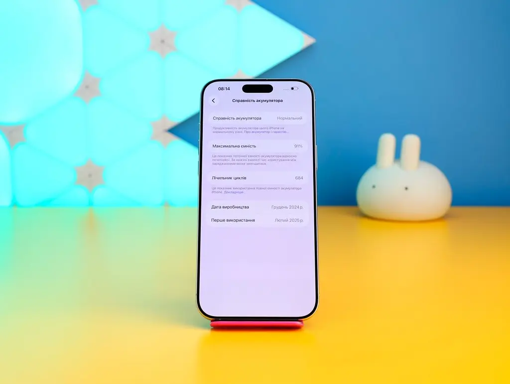 Смартфон Apple iPhone 16 Pro Max 256 ГБ білий титан (MYWW3) б/в [176185] - фото 3