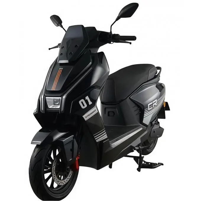 Электроскутер Двухместный Crosser CR22 (2500W, 72V/35Ah) Черный - фото 2