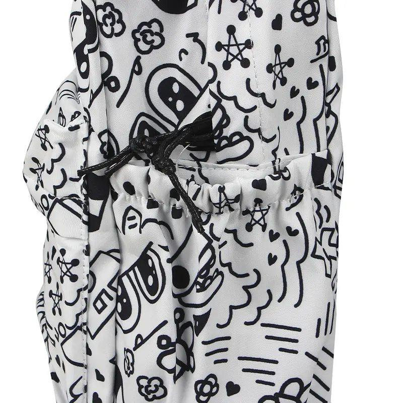 Рюкзак підлітковий No Brand 5154 31х13 см White-Black 13081-84480 - фото 5