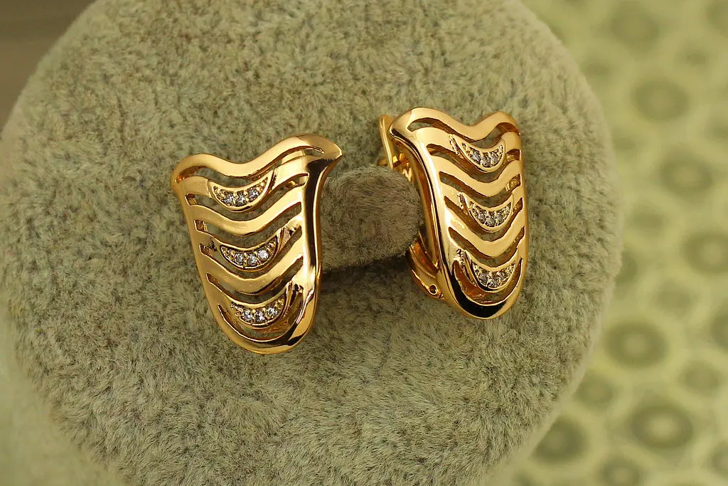 Сережки Xuping Jewelry Сонячний берег 1,7 см золотисті