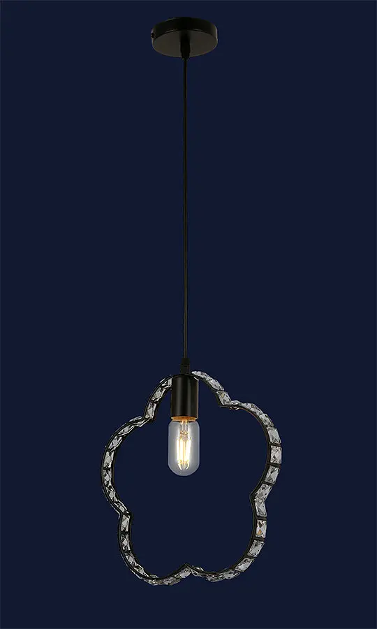 Подвесной светильник Levistella 761HX01-1 BK, E27, Черный, стиль лофт, регулируемая высота до 1000 мм - фото 2
