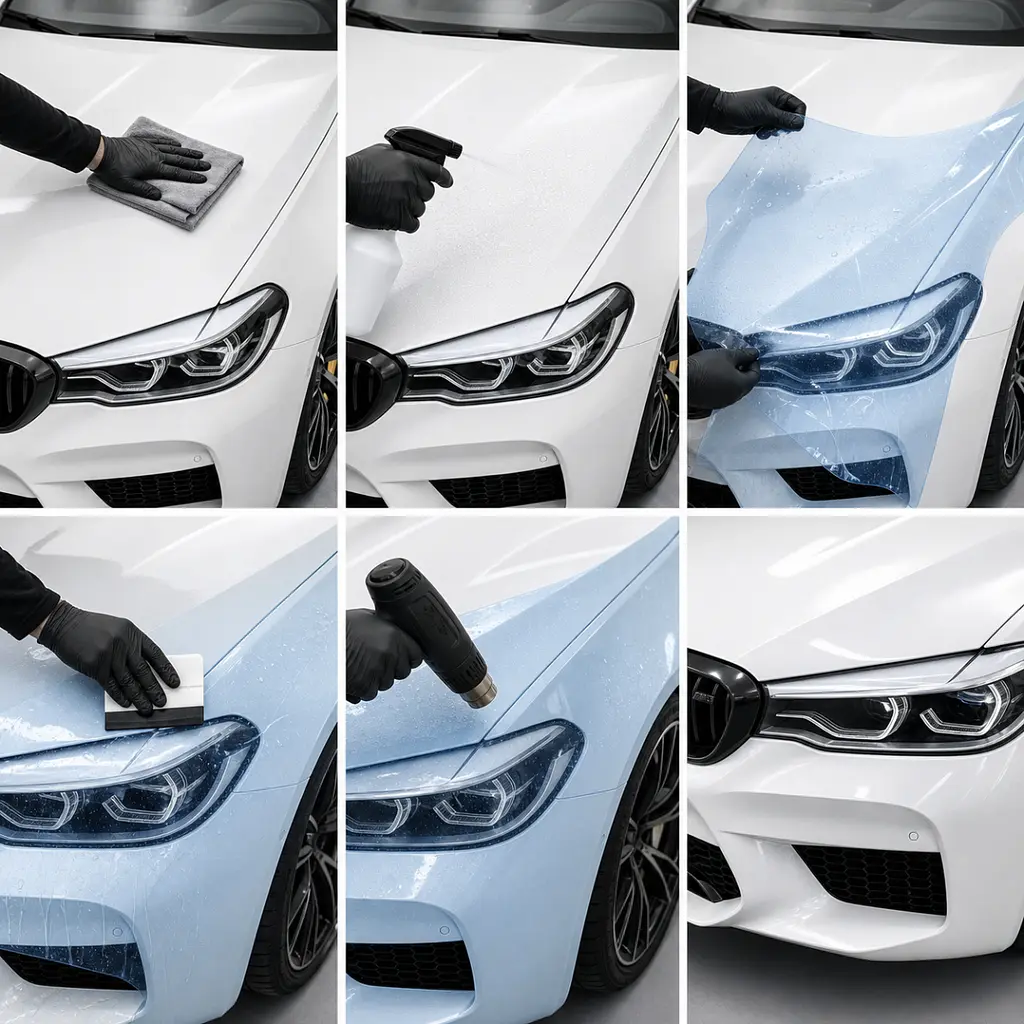 Антигравійна захисна бронеплівка за лекалами для BMW M5 F90 2017-2023 - повний кузов - фото 3