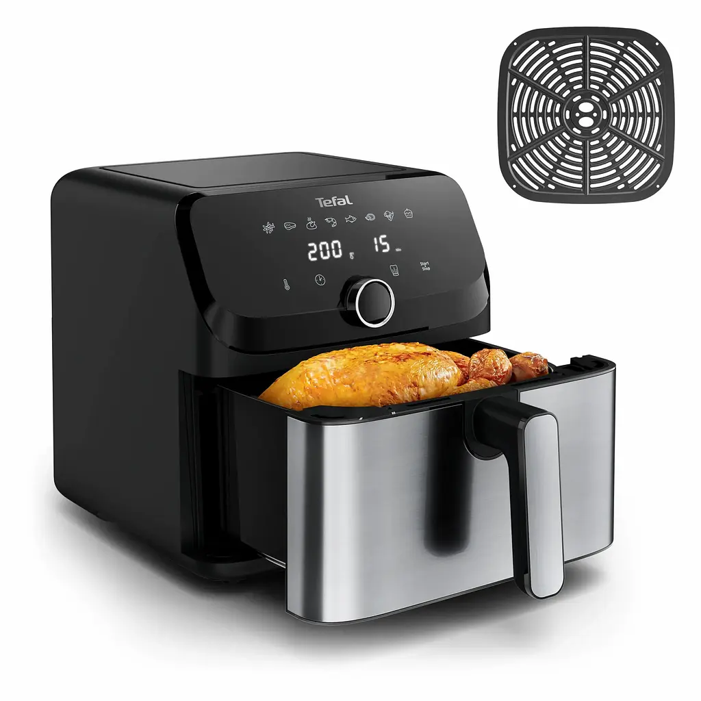 Мультипіч Tefal Easy Fry Mega 1700Вт 7.5л 8 програм пластик чорний - фото 2