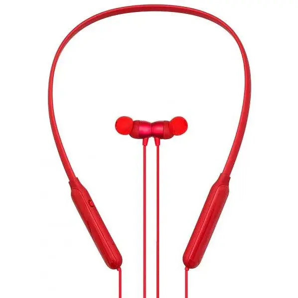 Бездротові навушники Remax RB-S17 Neckband Bluetooth 4.1 93 дБ/ до 22 год Red - фото 2