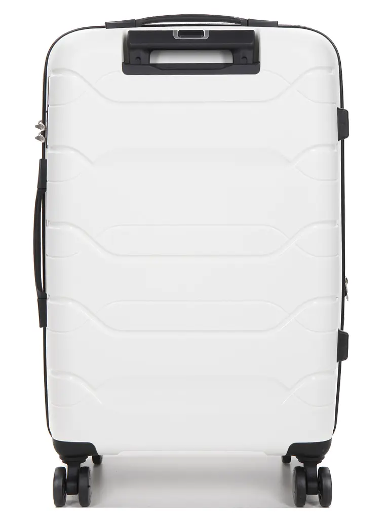 Валіза середня M поліпропілен Worldline Airtex 282 74л 64×41×26см Білий - фото 4