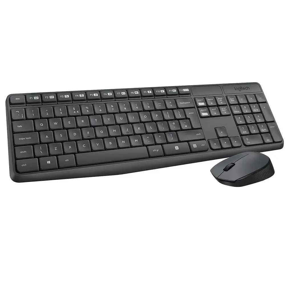 Комплект (Клавіатура та миша) Logitech MK235 Combo Wireless Graphite (920-007931)