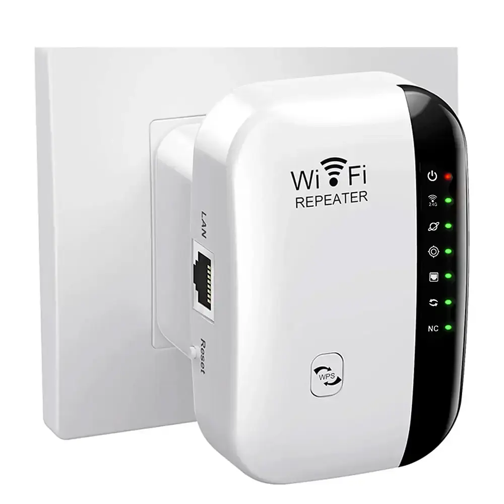 Підсилювач WiFi сигналу 2,4G до 300 Мбіт/с бездротовий Вайфай репітер роутер в розетку UKC - фото 4