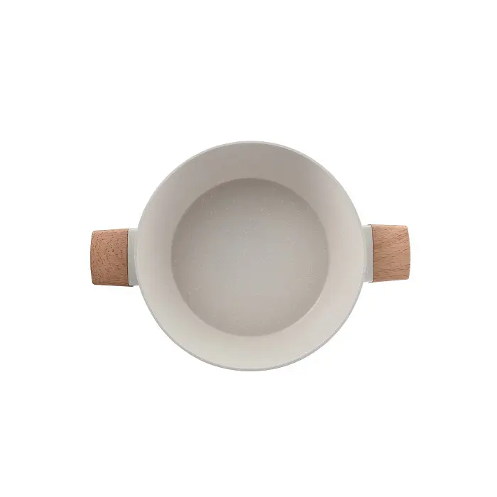 Сотейник с крышкой Bergner Naturally 28 см 3.6 л (BG-34747-CR) - фото 2