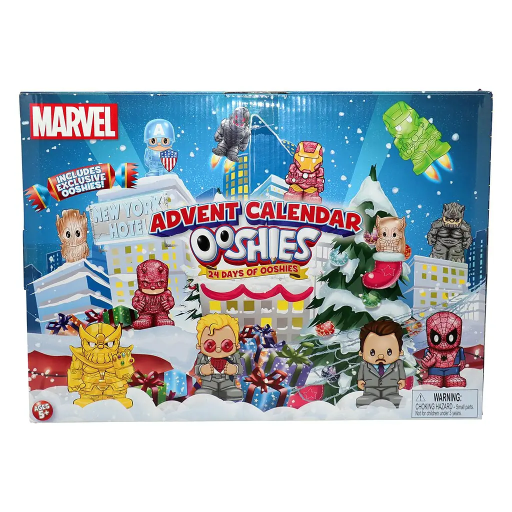 Набір ігрових фігурок OOSHIES – АДВЕНТ-КАЛЕНДАР МАРВЕЛ (24 фігурки) OOSHIES 23296 - фото 5