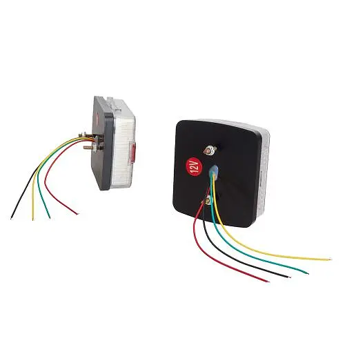LED Задній ліхтар квадратний 6LED 12V 110х100х40 мм 2 шт. (BL-64916) - фото 4