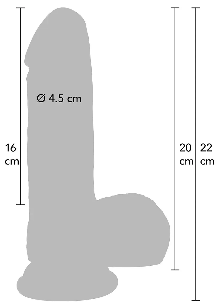 Фаллоимитатор Hidden Desire Realistic Dildo 20 см (телесный) - фото 5