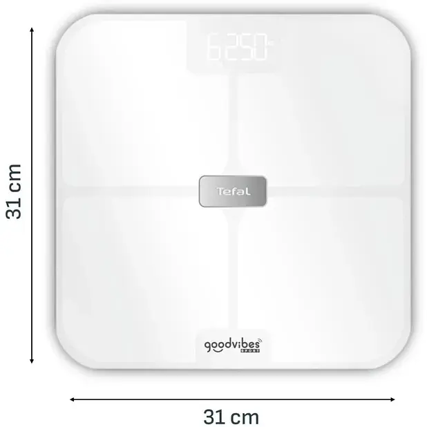 Ваги підлогові Tefal Goodvibes Sport білі (BM9740F0) - фото 9
