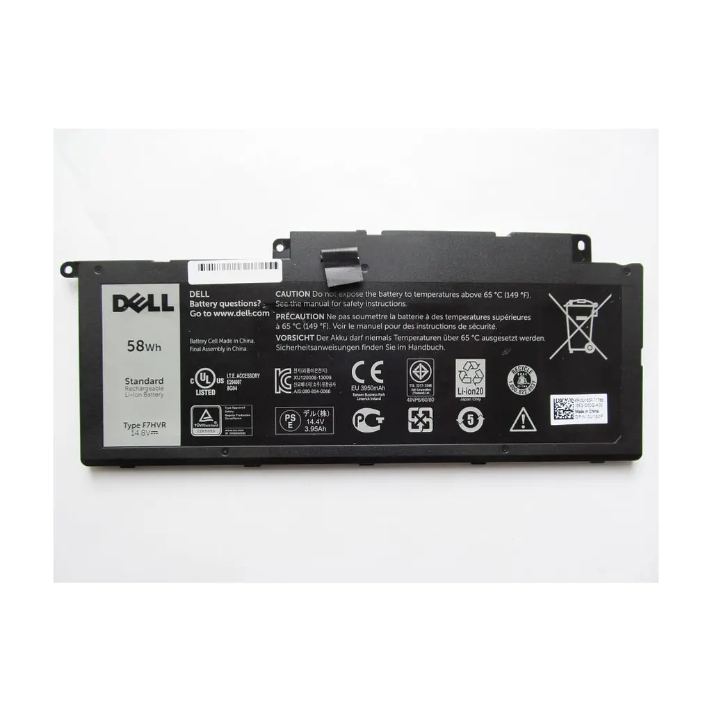 Акумулятор до ноутбука Dell Inspiron 15-7537 F7HVR, 58Wh (3800mAh), 4cell, 14.8V, Li-ion (A47207)