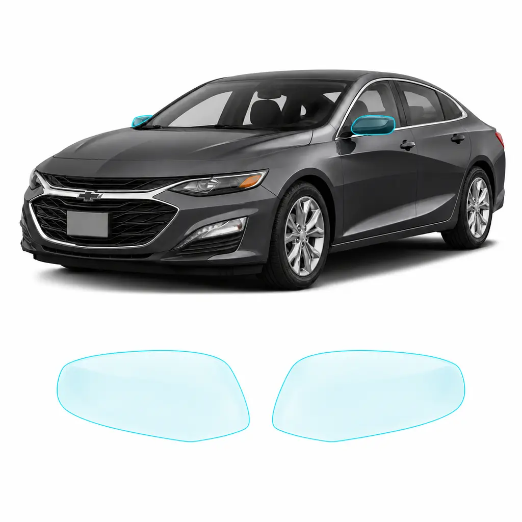 Антигравійна захисна бронеплівка за лекалами для Chevrolet Malibu IX facelift 2019-2024 - дзеркала