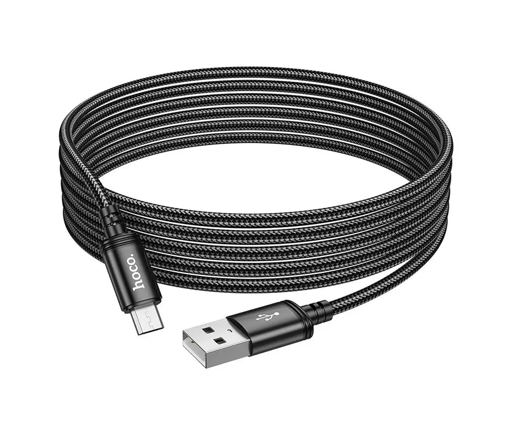 Кабель Hoco X91 microUSB 3 метра штекер микро-нейлоновое оплетение - фото 3