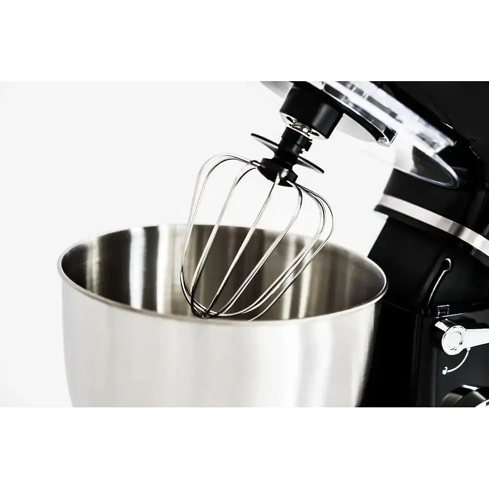 Планетарный тестомес Royalty Line PKM-1900.7 1900 Вт 6.5 л чаша 6 скоростей чаша из нержавеющей стали черный - фото 4