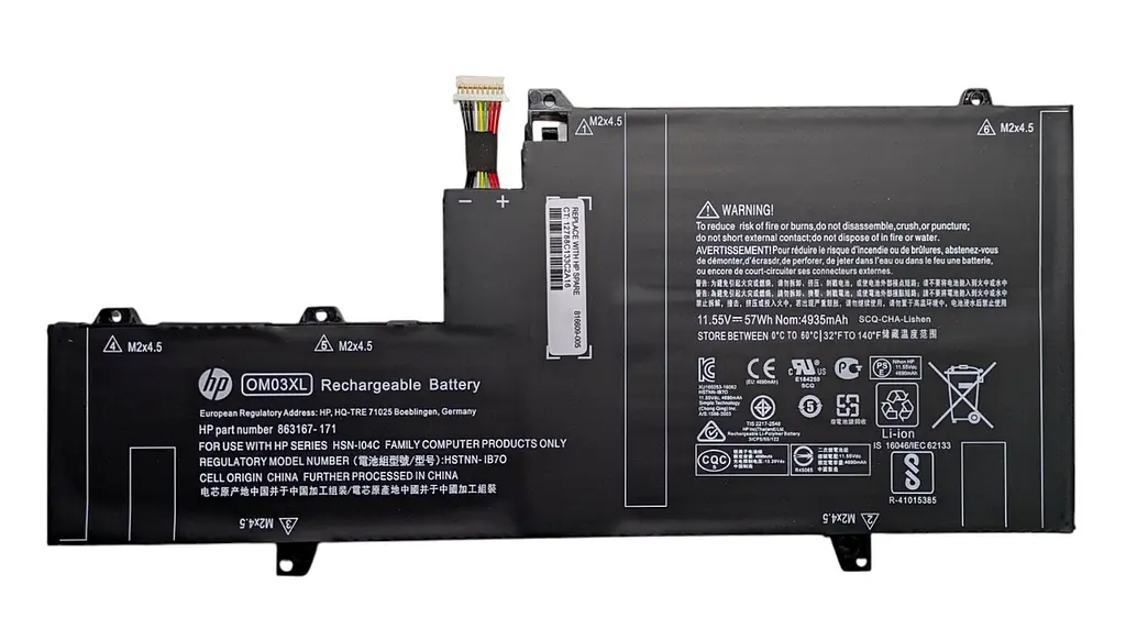 Акумулятор OM03XL для HP EliteBook X360 1030 G2