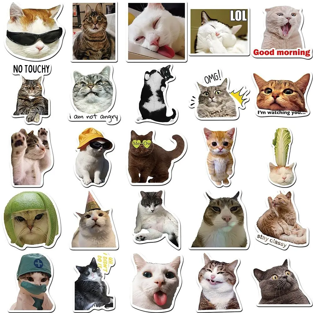 Стікерпак GeekLand Kitties 50 штук - фото 2