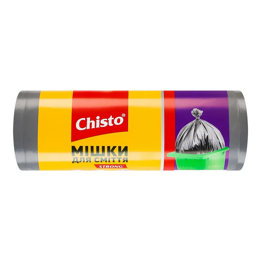 Мішки для сміття Chisto Strong, 120 л, 10 шт. - фото 2