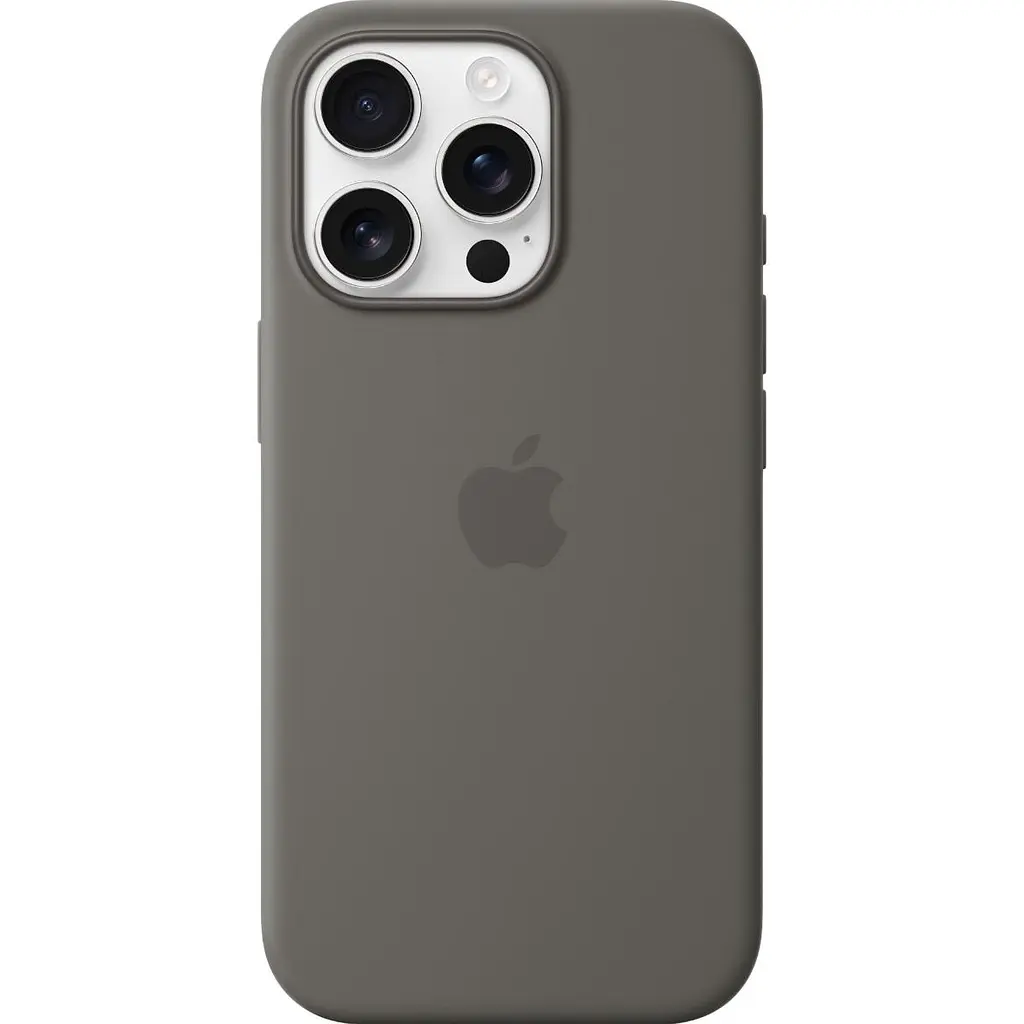 Чохол Silicone Case with MagSafe для Apple iPhone 16 Pro Stone Gray AAA [119567] - фото 3