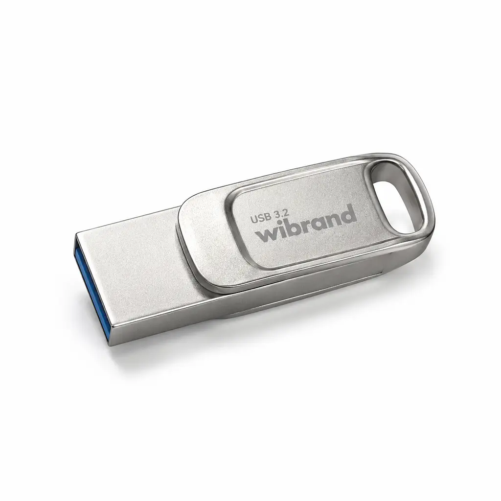 Флеш-накопичувач Wibrand USB 3.2 Gen1 Bee 128GB USB Type-A/USB Type-C Silver (WI3.2TC/BE128TC039S) - фото 4