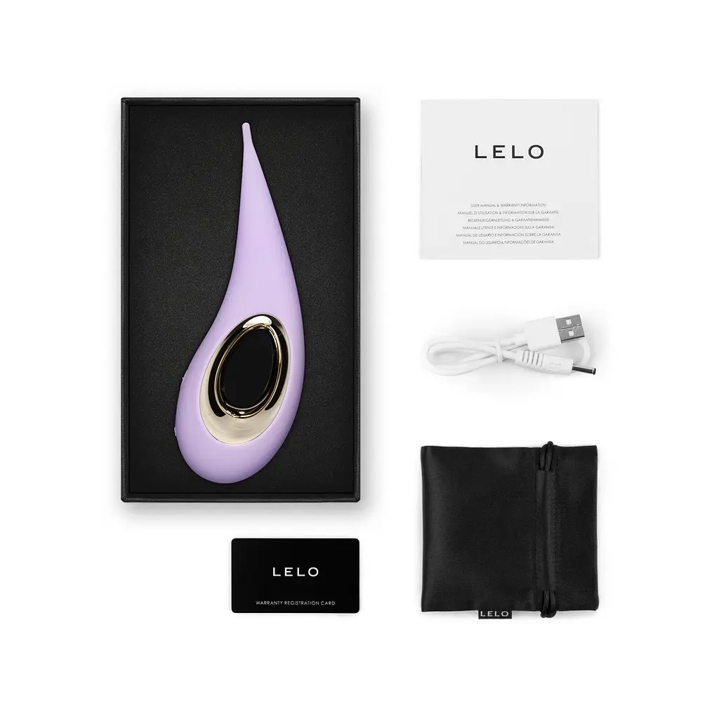 Стимулятор клітора Lelo Dot Lilac 16.5 см (бузковий) - фото 7