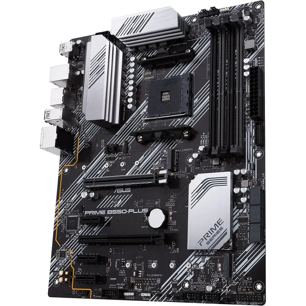 Материнская плата Asus Prime B550-PLUS sAM4 B550 4xDDR4 M.2 HDMI DP ATX - фото 5