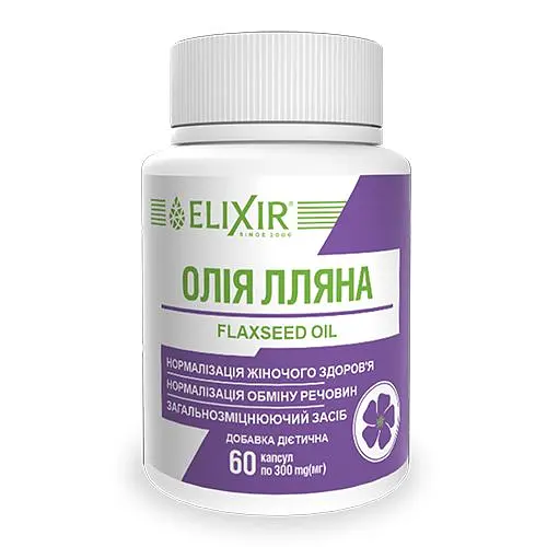Олія Elixir лляна 60 капсул