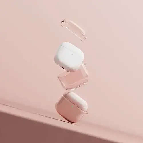 Чехол с карабином Ringke Air для AirPods 4 2024 Pink - фото 3
