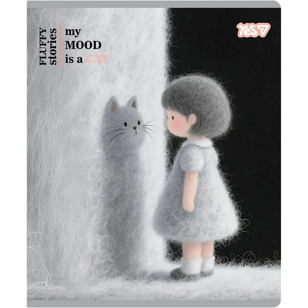Зошит учнівський Yes My mood is a cat А5 12 аркушів лінія 10 шт. (768605) - фото 2
