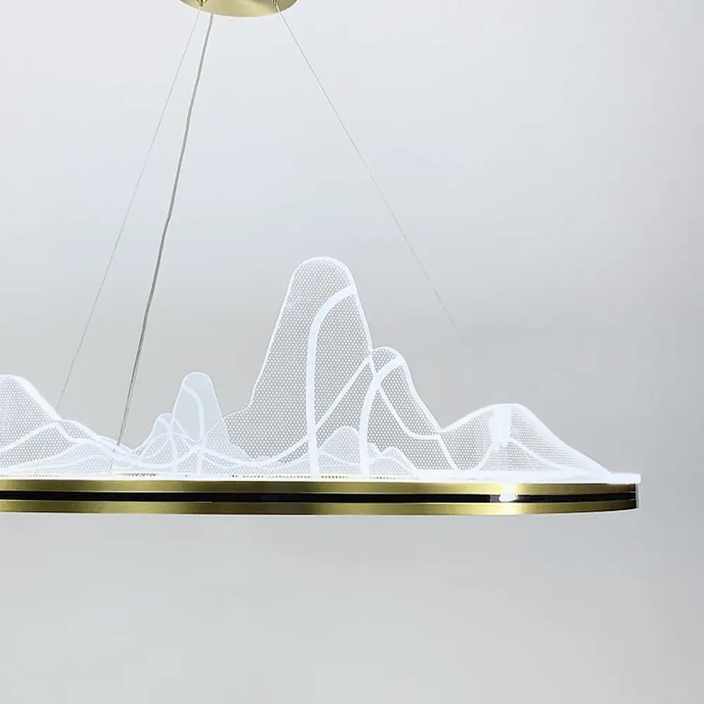 Изысканная подвесная LED люстра с имитацией высокогорья Ø 100 см Ст. SGA 16-1000 AB | Line F - фото 5