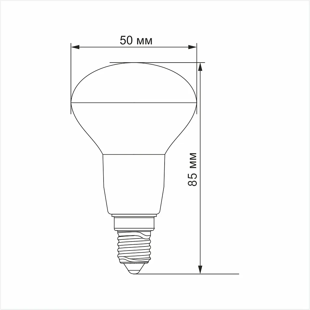 LED-лампа Titanum R50 6W E14 3000K (27054-000) - фото 3
