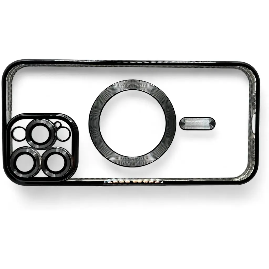 Чохол-накладка BeCover TPU Chrome Case (MagSafe) для Apple iPhone 16 Pro Max Black (712085) - фото 3