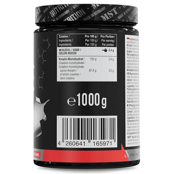 Моногидрат Creatine Monohydrate 1000 грамм MST Nutrition vit0005364 - фото 2