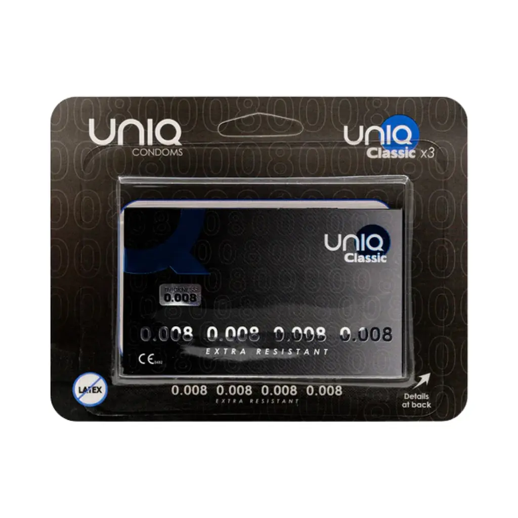 Упаковка 3 шт. UNIQ Classic 0.008 mm – ультратонкі для максимального комфорту - фото 3