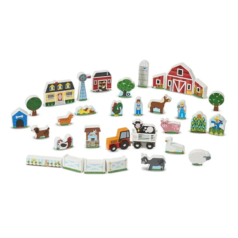 Ігровий набір Melissa&Doug дерев'яний "Ферма і трактор" (MD14800) - фото 4